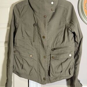 Veronica Beard Olive Utility Jacket